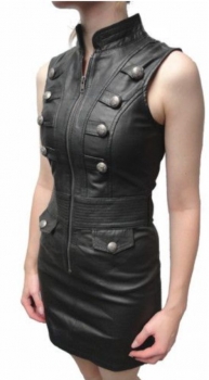 Cosmic Ware Leder Kleid Leather Dress LROGot