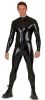 rubber suit with 3 way zip