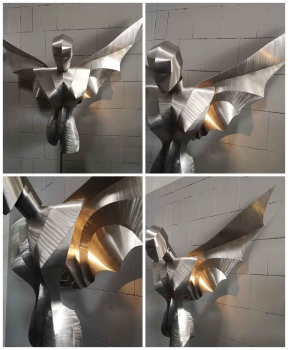 Designer Lampe Edelstahl
