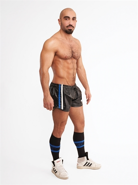 Pvc Mini Short vegan blau 19,00
