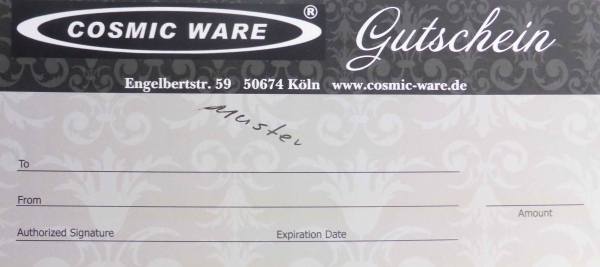 Cosmic Ware Gutschein / Voucher