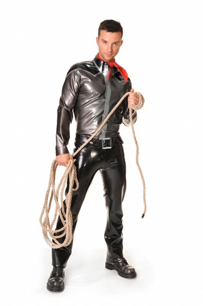 long sleeve latex cowboy shirt 129,00 ¤