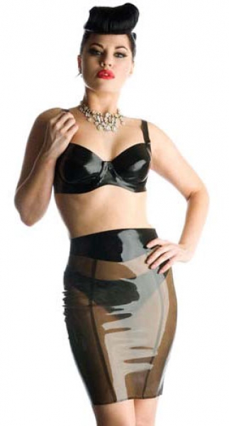 gli smoke-transparent ! latex skirt